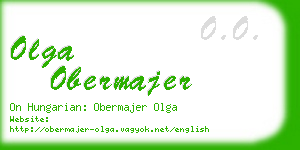 olga obermajer business card